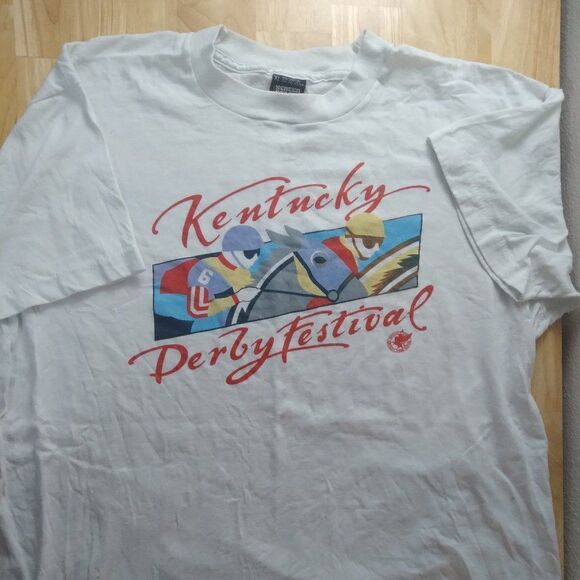 Vintage 80s Kentucky Derby Festival T-Shirt - Picture 1 of 8